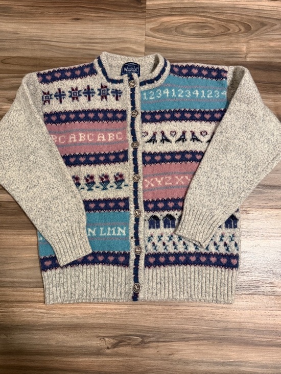 Woolrich Other - Vintage Woolrich Cardigan Sweater Wool Teacher Women’s M ABC’s Buttons